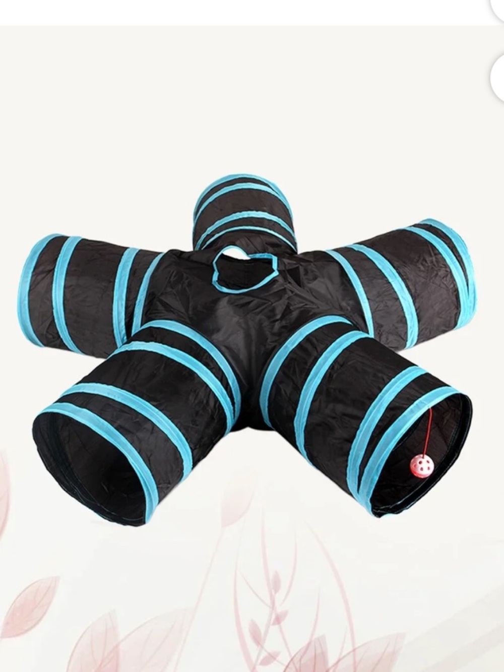 Multi-Arm Cat Tunnel Play Center - Black and Blue